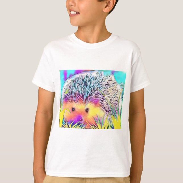 Hedgehog image T-Shirt (Front)