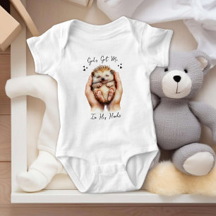 Hedgehog In God's Hands Christian Baby Bodysuit