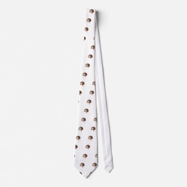 Hedgehog in Sleeping Cap Tie (Front)