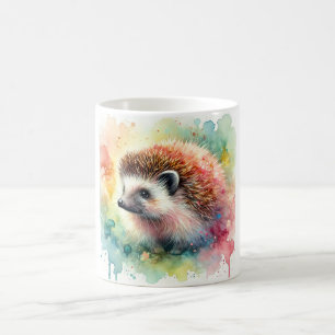 Hedgehog in Watercolor 310724AREF107 - Watercolor Coffee Mug