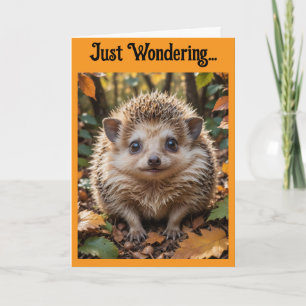 Hedgehog Keeping In Touch Greeting Card
