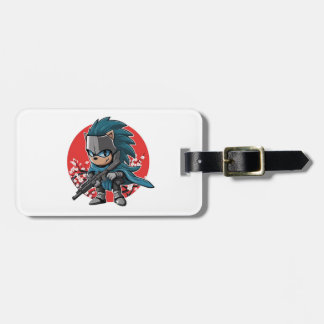 Hedgehog knight (2) luggage tag