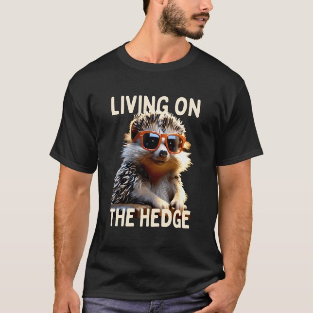 Hedgehog Living On The Hedge Pun Animal I Love Hed T-Shirt (Front)