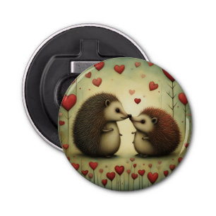 Hedgehog Love 1 Bottle Opener