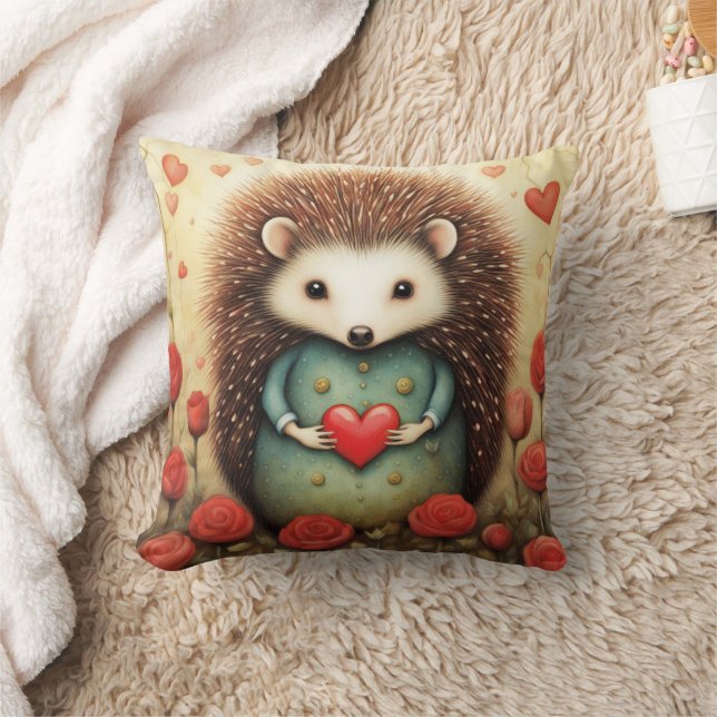 Hedgehog Love 2 Cushion (Blanket)