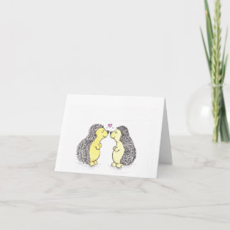 Hedgehog Love Card