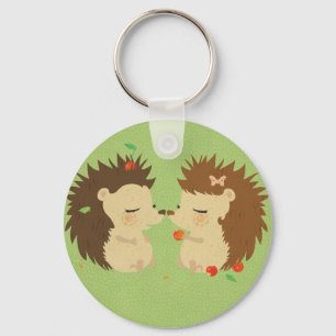 Hedgehog Love Keychan Key Ring