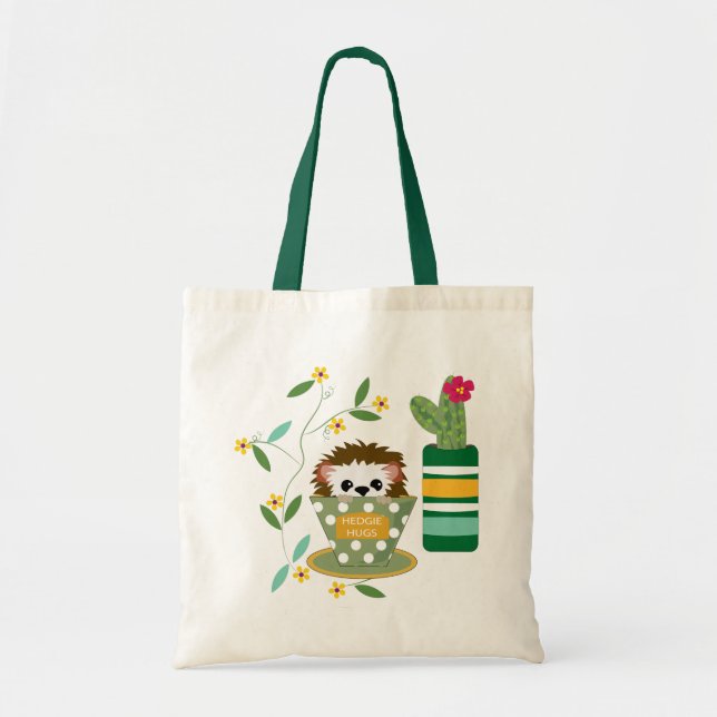 Hedgehog love tote bag (Front)
