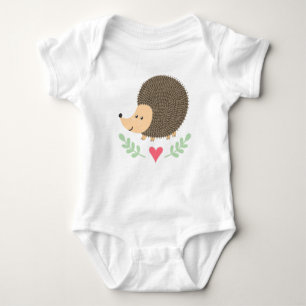 Hedgehog Lover Woodland Animal Gift Baby Bodysuit