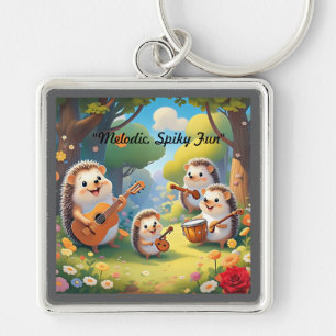 "Hedgehog Musical Troupe" Key Ring