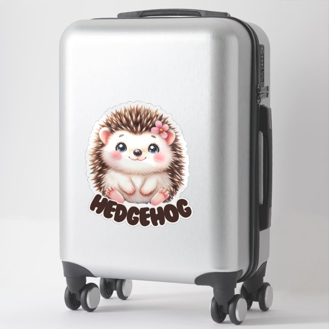 HEDGEHOG NURSERY STICKER (Suitcase)