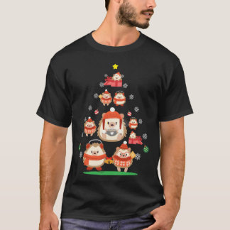 Hedgehog Ornament Christmasree Funny Christmas fri T-Shirt