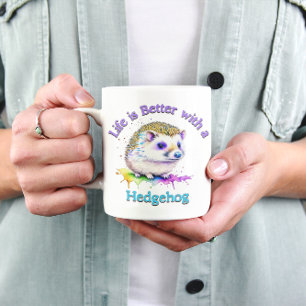 Hedgehog Owner pet lover coffee lover Mug