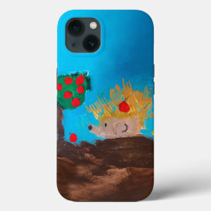 Hedgehog Painting iPhone 13 Case