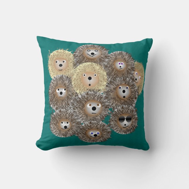Hedgehog Party Pillow (Front)