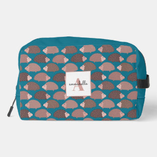 Hedgehog pattern dopp kit