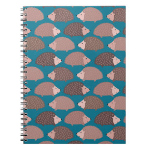 Hedgehog pattern notebook