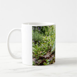 Hedgehog Peeking Under a Leaf Coffee Mug