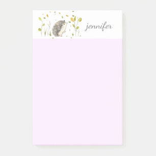 Hedgehog Personalise Post-it® Notes