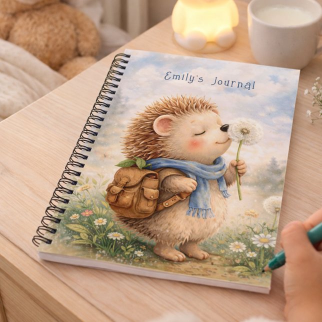 Hedgehog Personalised Kids Journal (Creator Uploaded)