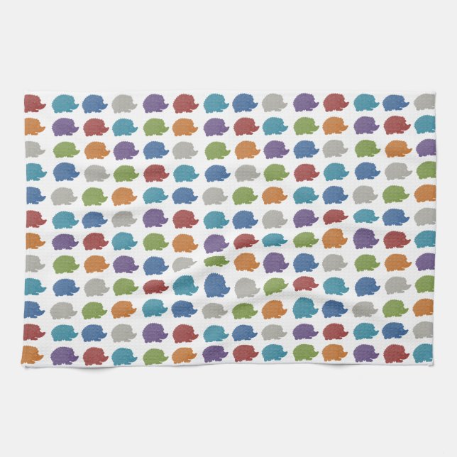 Hedgehog Pop Art Tea Towel (Horizontal)