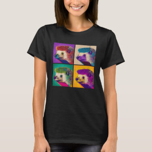 Hedgehog Pop Illustration Colourful Animal Women T-Shirt