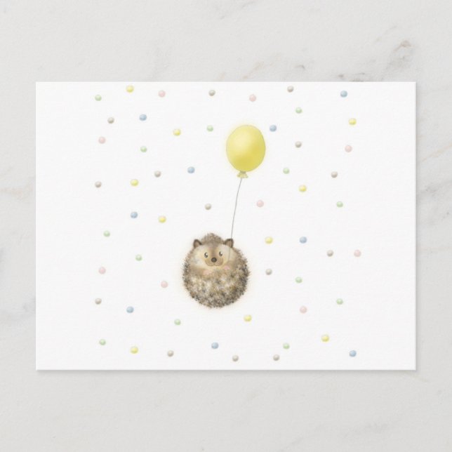 Hedgehog Postcard (Front)