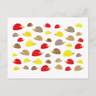 hedgehog postcard