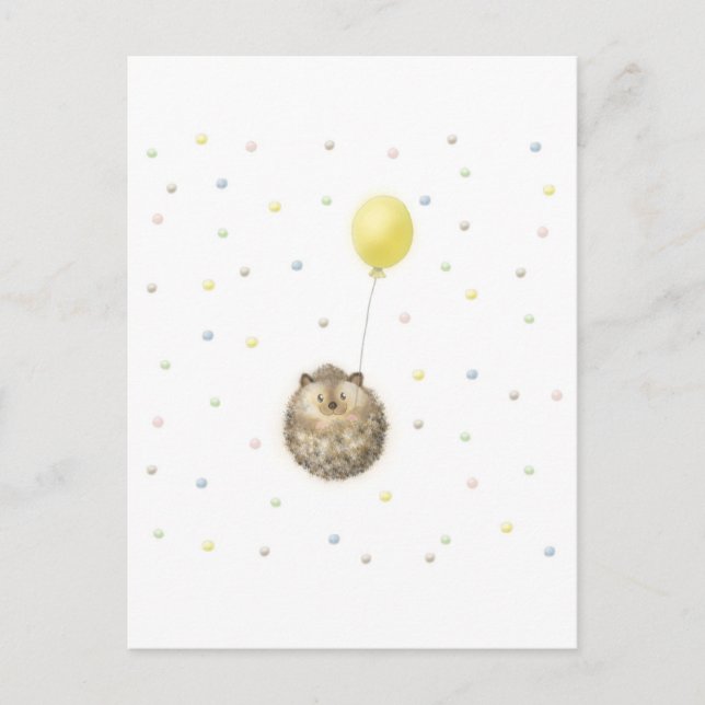 hedgehog postcard (Front)