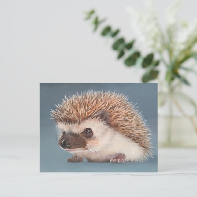 Hedgehog Postcard (Standing Front)