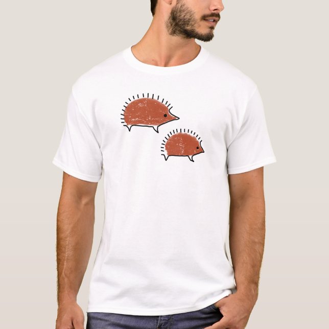 Hedgehog prehistoric cave painting animal drawing  T-Shirt (Front)