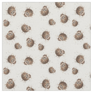 Hedgehog print fabric