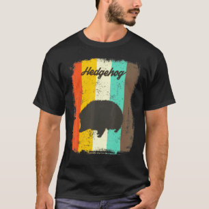 Hedgehog Retro 70s Vintage Cute Animal T-Shirt