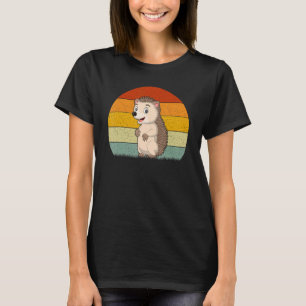 Hedgehog Retro Style Vintage T-Shirt