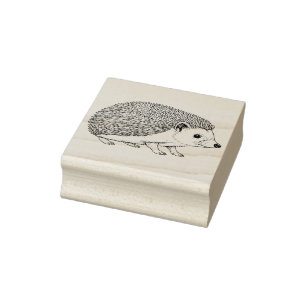 Hedgehog Rubber Stamp