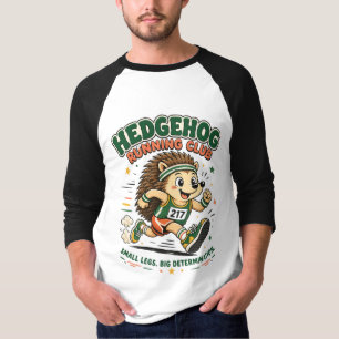 Hedgehog Running Club Cute Mascot Shirt