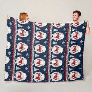 Hedgehog’s in Scarves  Fleece Blanket
