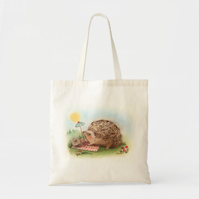 Hedgehog Summer afternoon Tote Bag (Front)