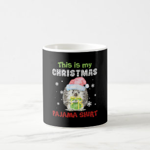 Hedgehog This Is My Christmas Pajama Shirt Coffee Mug