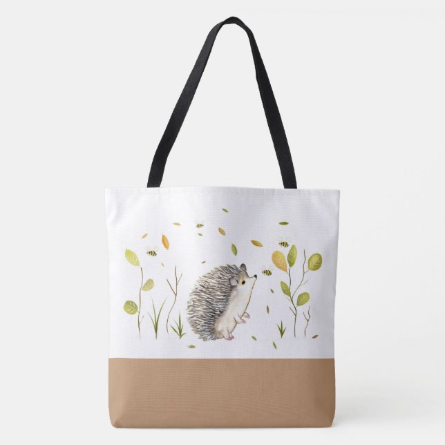 Hedgehog Tote Bag (Front)