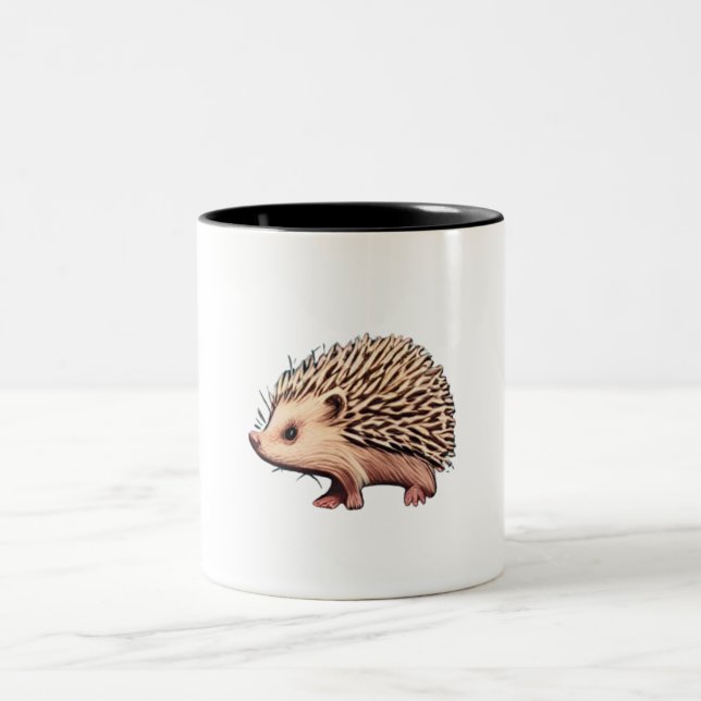 Hedgehog Two-Tone Coffee Mug (Center)
