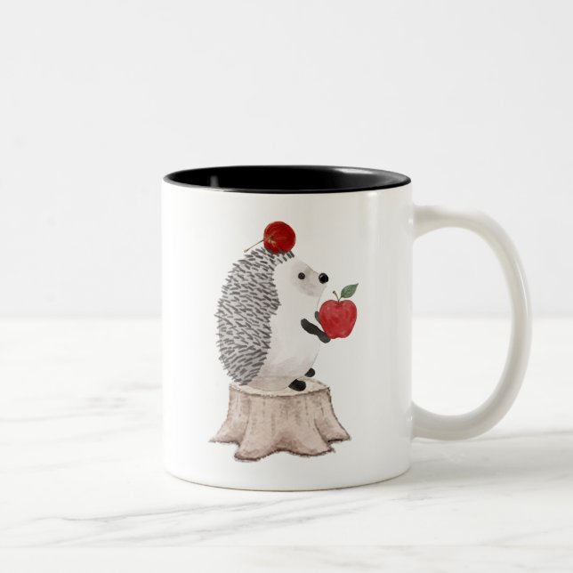 Hedgehog Two-Tone Coffee Mug (Right)