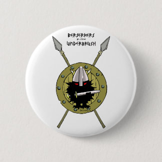 Hedgehog Viking on Shield 6 Cm Round Badge