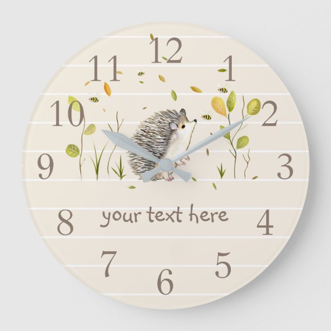 Hedgehog Wall Clock (Front)