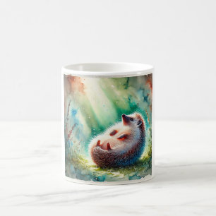 Hedgehog with bare belly 220924AREF112 - Watercolo Coffee Mug