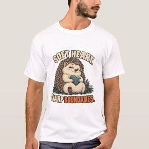 Hedgehog with Heart – Soft Heart Sharp Boundaries T-Shirt