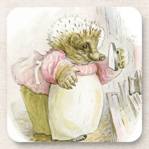 Hedgehog with Iron Mrs Tiggy-Winkle Coaster