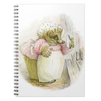 Hedgehog with Iron Mrs Tiggy-Winkle Notebook