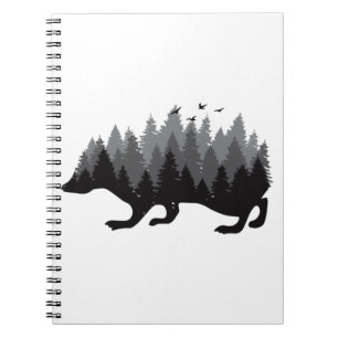 Hedgehog - Woodland Design Notebook
