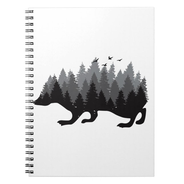 Hedgehog - Woodland Design Notebook (Front)